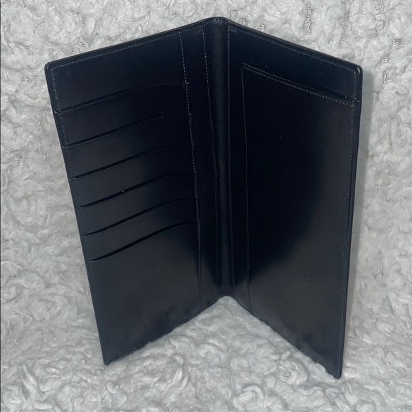 New Montblanc Meisterstück Bi-fold Slim Leather Unisex Long Wallet Black - Picture 4 of 9